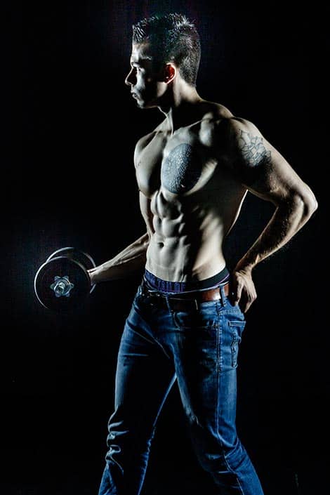 professionelles Fotoshooting für Fitness und Sport Model